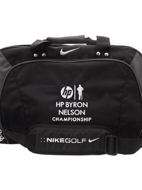 Nike Black Duffel Bag with HP Byron Nelson Championship Logo